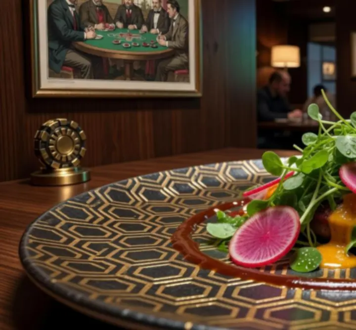 Modern, fine dining stílusban tálalt fogás a Budapest Arena 24 gasztro menüjéből